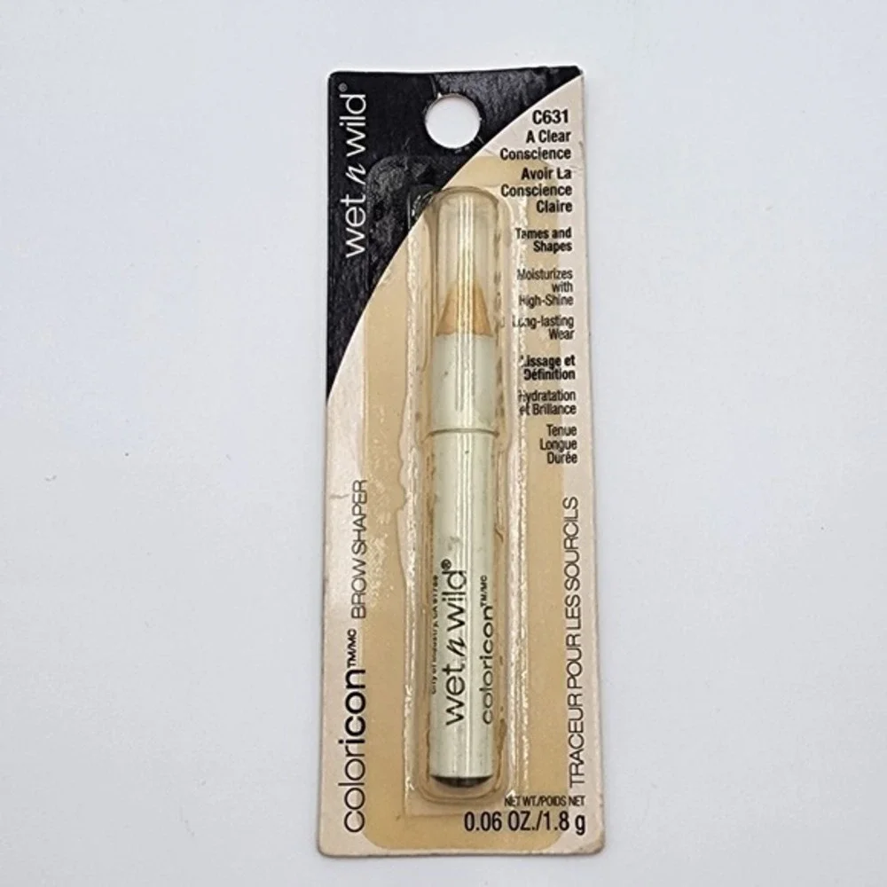 Wet n Wild ColorIcon Brow Shaper Pencil A Clear Conscience C631 .06‎ Oz New